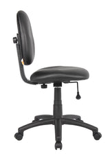 Boss Diamond Task Chair In Black Antimicrobial Vinyl (B9090-CS) Each