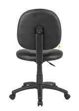 Boss Diamond Task Chair In Black Antimicrobial Vinyl (B9090-CS) Each