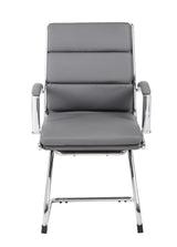 Boss Executive CaressoftPlus Chair with Metal Chrome Finish, Guest Chair, Gray (B9479-GY) Each