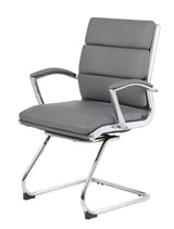 Boss Executive CaressoftPlus Chair with Metal Chrome Finish, Guest Chair, Gray (B9479-GY) Each