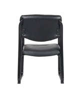 Boss Leather Sled Base Side Chair w/Arms (B9519) Each