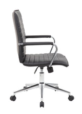 Boss Black Vinyl Hospitality Chair (B9533C-BK) Each
