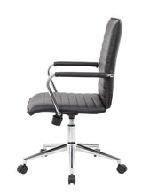 Boss Black Vinyl Hospitality Chair (B9533C-BK) Each