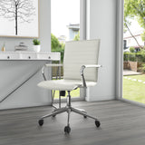 Boss White Vinyl Hospitality Chair (B9533C-WT) Each