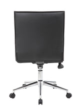 Boss Black Vinyl Armless Hospitality Chair (B9534C-BK) Each