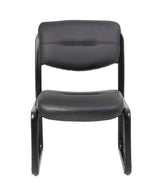 Boss Leather Sled Base Side Chair (B9539) Each