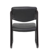 Boss Leather Sled Base Side Chair (B9539) Each