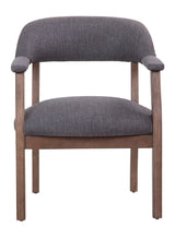 Boss Modern Captain's Guest, Accent or Dining Chair in Slate Grade Commercial Grade Linen (B9540DW-SG) Each