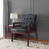 Boss Traditional Black Caressoft Guest, Accent or Dining Chair w/Mahogany Finish (B959-BK) Each