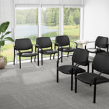 Boss Mid Back Guest Chair, 500 lb Capacity, Antimicrobial Vinyl, Black (B9591AM-BK-500) Each