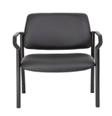Boss Mid Back Guest Chair, 500 lb Capacity, Antimicrobial Vinyl, Black (B9591AM-BK-500) Each