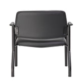 Boss Mid Back Guest Chair, 500 lb Capacity, Antimicrobial Vinyl, Black (B9591AM-BK-500) Each