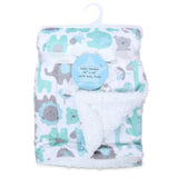 Arkwright Home® Baby Blanket 30x40 Mink/Sherpa Assorted, 24/Case (BABYBLANKET-ASST-CS) Case of 24