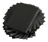 Adenna® Patient Bibs/Lap Cloths, 3-Ply, 18"x13", 125/Bag, 4 Bags/Case, Black (HOSBIB740BK) Case of 500