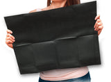 Adenna® Patient Bibs/Lap Cloths, 3-Ply, 18"x13", 125/Bag, 4 Bags/Case, Black (HOSBIB740BK) Case of 500