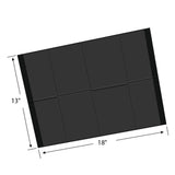 Adenna® Patient Bibs/Lap Cloths, 3-Ply, 18"x13", 125/Bag, 4 Bags/Case, Black (HOSBIB740BK) Case of 500