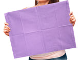 Adenna® Patient Bibs/Lap Cloths, 3-Ply, 18"x13", 125/Bag, 4 Bags/Case, Violet (HOSBIB745V) Case of 500