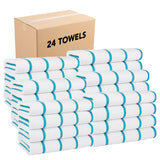 Hospeco® Las Rayas Beach Towel 30x60 Blue, 4/Pack (HOSBT-HS3060-15BL) Pack of 4