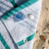 Hospeco® Las Rayas Beach Towel 30x60 Green, 4/Pack (HOSBT-HS3060-15GR) Pack of 4