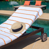 Hospeco® Las Rayas Beach Towel 30x60 Orange, 24/Case (HOSBT-HS3060-15OR-CS) Case of 24