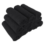 Hospeco® Cotton Salon Towel 16x28 Black, 12/Pack (HOSBB-1628-3BLK) Pack of 12