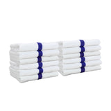 Hospeco® Power Gym Hand Towel 16x27 Blue Stripe, 120/Case (HOSPWR-1627-3BCS-CS) Case of 120