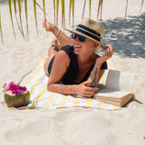 Hospeco® California Cabana Beach Towels 30x70 Yellow, 4/Pack (HOSPNP-CABANA-YL) Pack of 4