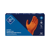Safety Zone® Nitrile Powder Free 9 mil Textured Gloves, Orange, Med, Case of 1000 (SZNCAT455) Case of 1000