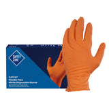 Safety Zone® Nitrile Powder Free 9 mil Textured Gloves, Orange, 2XL, Case of 1000 (SZNCAT459) Case of 1000