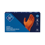 Safety Zone® Nitrile Powder Free 9 mil Textured Gloves, Orange, 2XL, Case of 1000 (SZNCAT459) Case of 1000