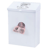 Hospeco® Scensibles® Combination Dispenser Receptacle, White Metal (HOSCDWM) Each