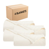 Arkwright Home® Host & Home Cotton Bed Blanket Queen Ivory, 4/Case (BLKT-COT-9090-IV) Case of 4