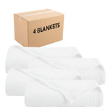 Arkwright Home® Host & Home Cotton Bed Blanket Queen White, 4/Case (BLKT-COT-9090-WH) Case of 4