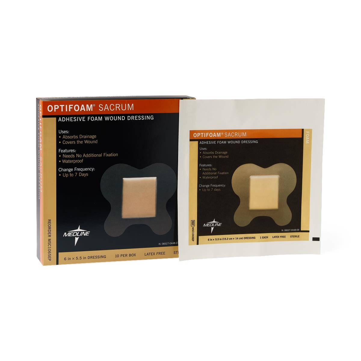 Optifoam Sacrum Adhesive Foam Wound Dressing in Educational Packaging, – GoodEarth Products