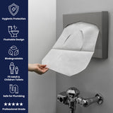 Hospeco® Discreet Seat® Toilet Seat Covers, Half Fold, 250/Pack, 20 Packs/Case (HOSDS5000CT) Case of 20 Packs