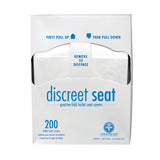 Hospeco® Discreet Seat® Toilet Seat Covers, Quarter Fold, 200/Pack, 20 Packs/Case (HOSDS-QTR-5M) Case of 5000
