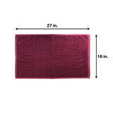 Hospeco® Cotton Jr. Salon Towel 16x27 Burgundy, 12/Pack (BBJ-1627-2.5BUR) Pack of 12