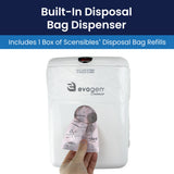 Hospeco® Evogen® No-Touch Combination Waste Receptacle, White ABS Plastic (HOSEVNT-CWR) Each