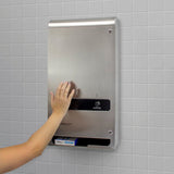 Hospeco® Evogen® No-Touch Dual Menstrual Care Product Dispenser, Stainless Steel (HOSEVNT3-SS) Each