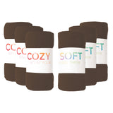 Arkwright Home® Cozy Soft Polar Fleece Throw 50x60 Brown, 12/Case (FLC-PLR-5060-BR) Case of 12