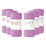 Arkwright Home® Cozy Soft Polar Fleece Throw 50x60 Purple, 12/Case (FLC-PLR-5060-PU-CS) Case of 12