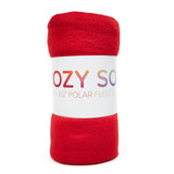 Arkwright Home® Cozy Soft Polar Fleece Throw 50x60 Red, 24/Case (FLC-PLR-5060-6PK-RD) Case of 24