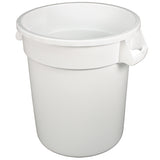 Impact® Gator® Trash Container, 10 Gallon, 6/Case, White (IMPGC100101) Case of 6