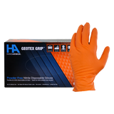Hand Armor® Nitrile Textured Gloves, Powder Free, 9 mil, Orange, 2XL, Box of 100 (HOSGDNT107ORXX) Box of 100