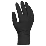 Safety Zone® Nitrile Powder Free 7 mil Exam Gloves, Black, Med, Box of 100 (SZNGL-N107FM) Box of 100