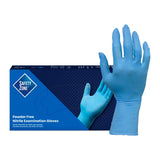 Safety Zone® Nitrile Powder Free 8 mil 12" Exam Gloves, Blue, Lrg, Box of 50 (SZNGL-N108EPF-LG) Box of 50