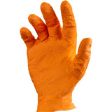 Safety Zone® Nitrile Powder Free 6 mil Gloves, Orange, Lrg, Box of 100 (SZNGL-NT106ORFL) Box of 100