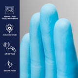 Safety Zone® Synthetic Vinyl Powder Free 4.5 mil Gloves, Blue, XL, Case of 1000 (SZNGL-VN104BFX) Case of 1000