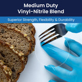 Safety Zone® Synthetic Vinyl Powder Free 4.5 mil Gloves, Blue, Small, Case of 1000 (SZNGL-VN104BFS) Case of 1000