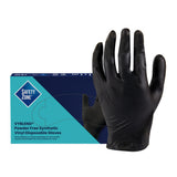 Safety Zone® Synthetic Vinyl Powder Free 4.5 mil Gloves, Black, Med, Case of 1000 (SZNGL-VN104BKFM) Case of 1000